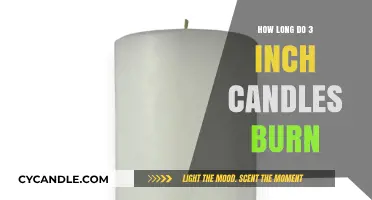 3-Inch Candle Burn Time: How Long Do They Last?