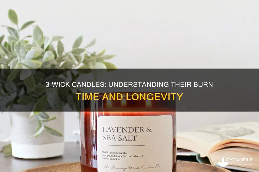 how long do 3 wick candles burn