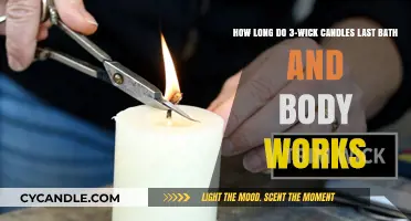 Bath & Body Works 3-Wick Candles: Burn Time and Longevity