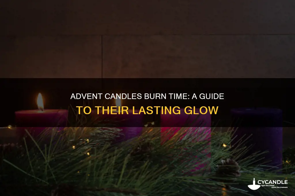 how long do advent candles burn