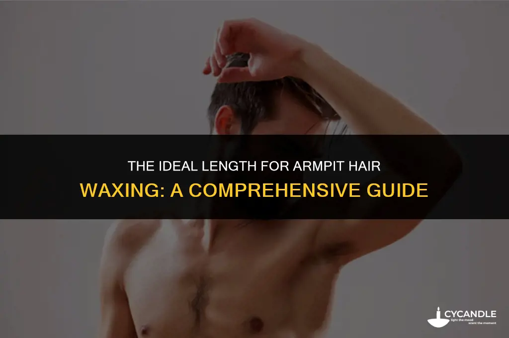 how long do armpit hairs have to be to wax