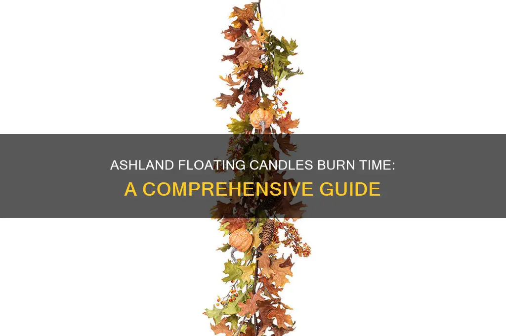how long do ashland floating candles burn