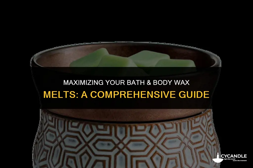 how long do bath and body wax melts last