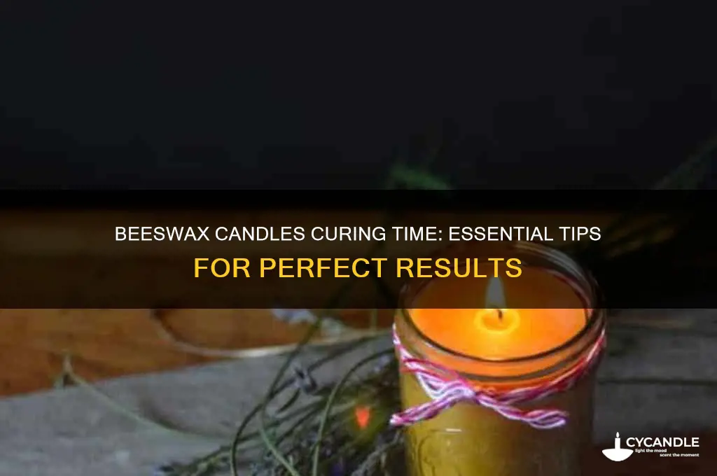 how long do beeswax candles need to cure