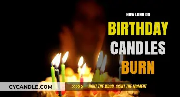 How Long Do Birthday Candles Burn? A Surprising Answer