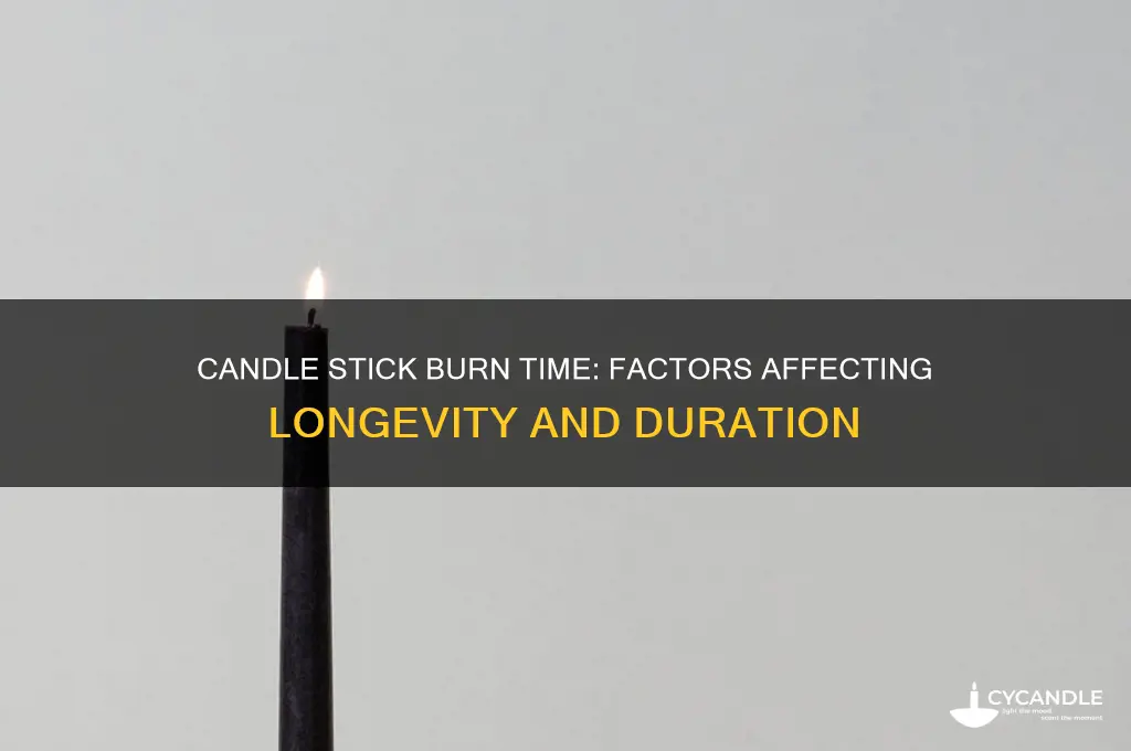 how long do candle sticks burn