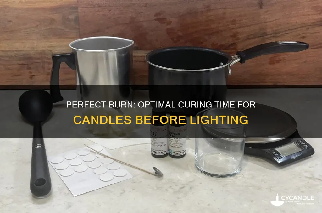 how long do candles need to cure before burning