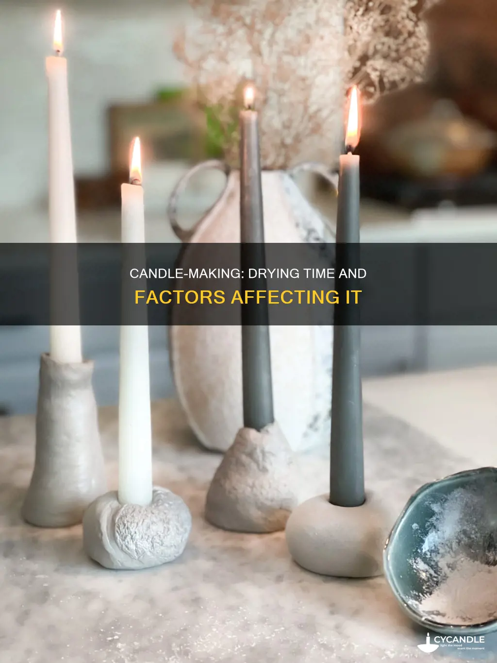how long do candles take to dry