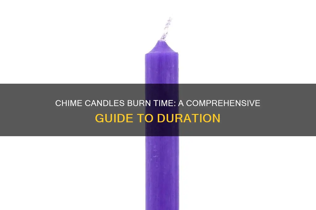 how long do chime candles burn