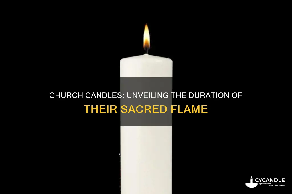 how long do church candles burn