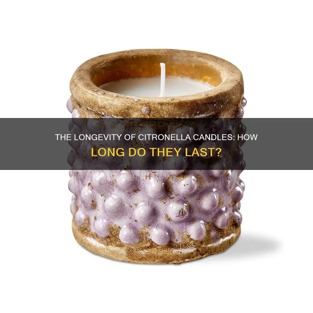 how long do citronella candles last