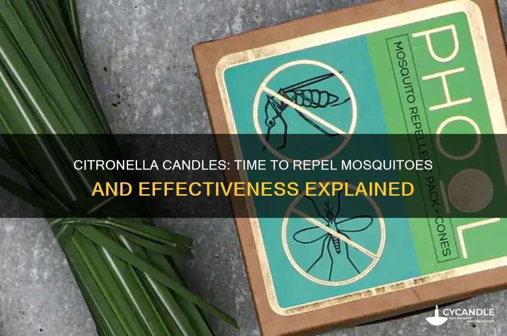 how long do citronella candles take to work