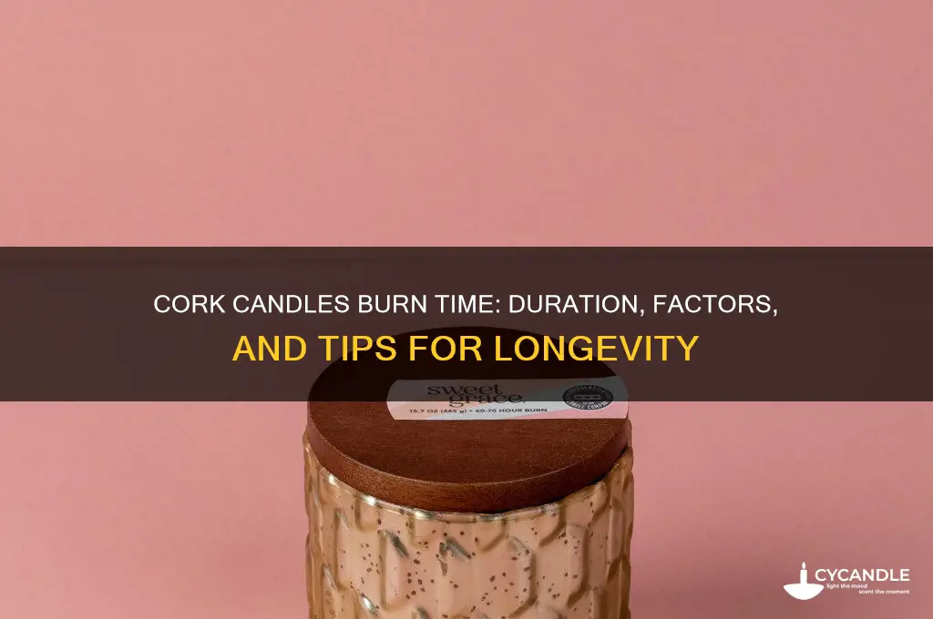 how long do cork candles burn