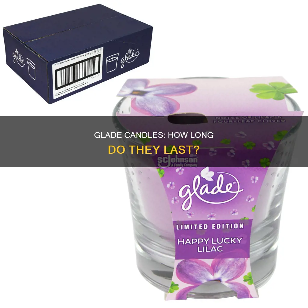 how long do glade candles last