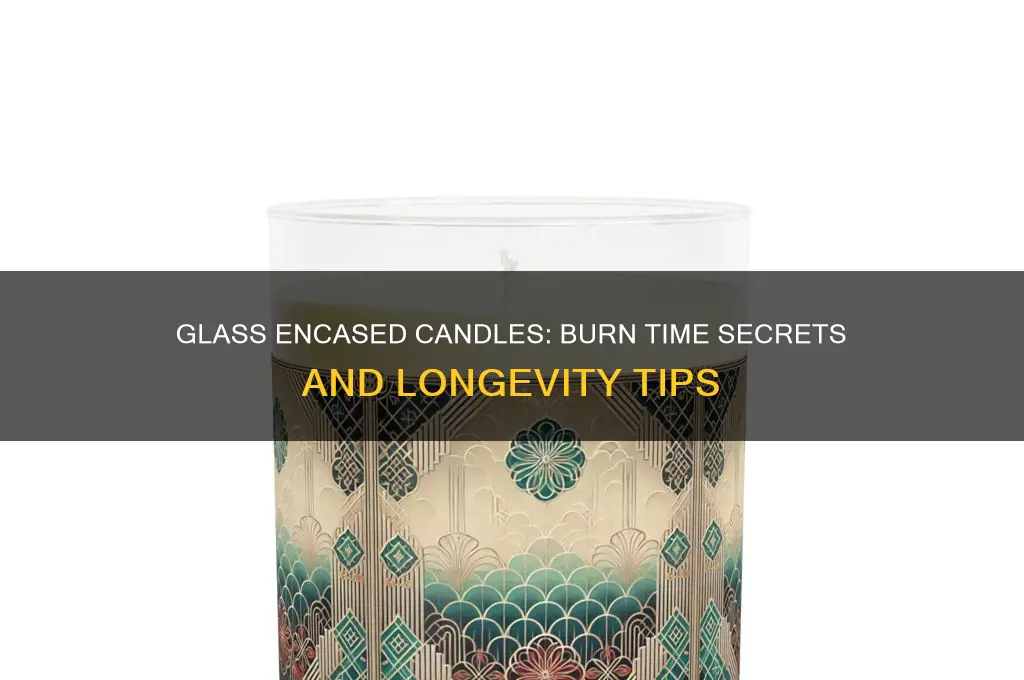 how long do glass encased candles burn