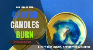 Gold Canyon Candles Burn Time: A Comprehensive Guide to Longevity