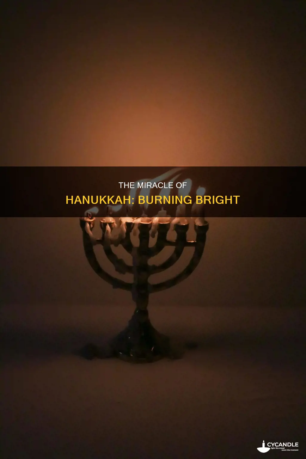 how long do hanukkah candles stay lit