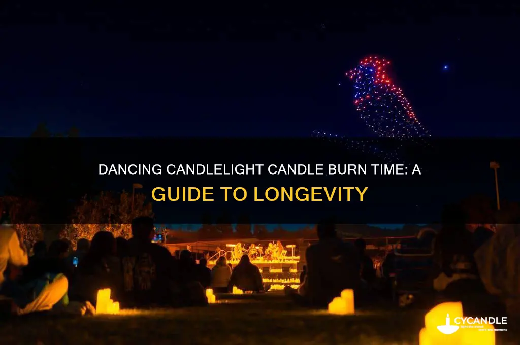how long do i burn my dancing candlelight candle