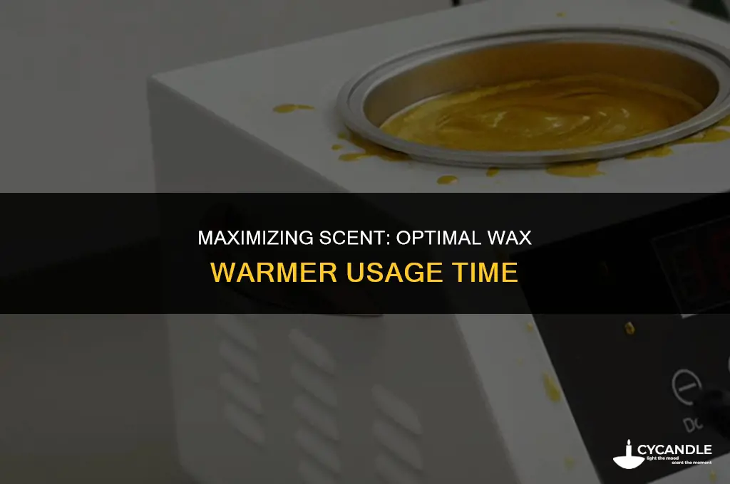 how long do i use wax in warmers