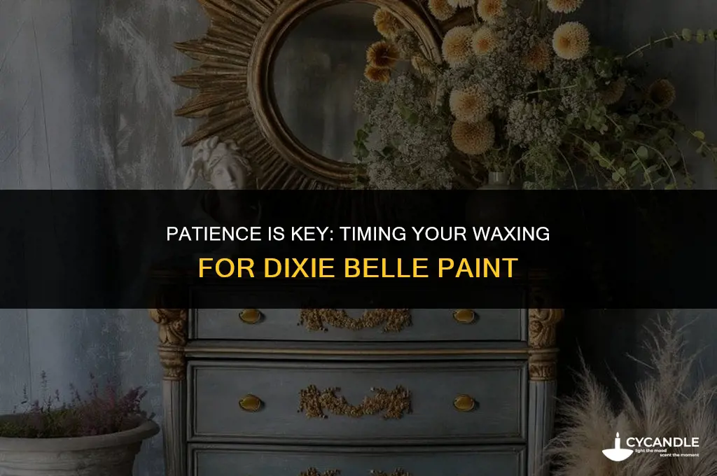 how long do i wait before waxing dixie belle pait
