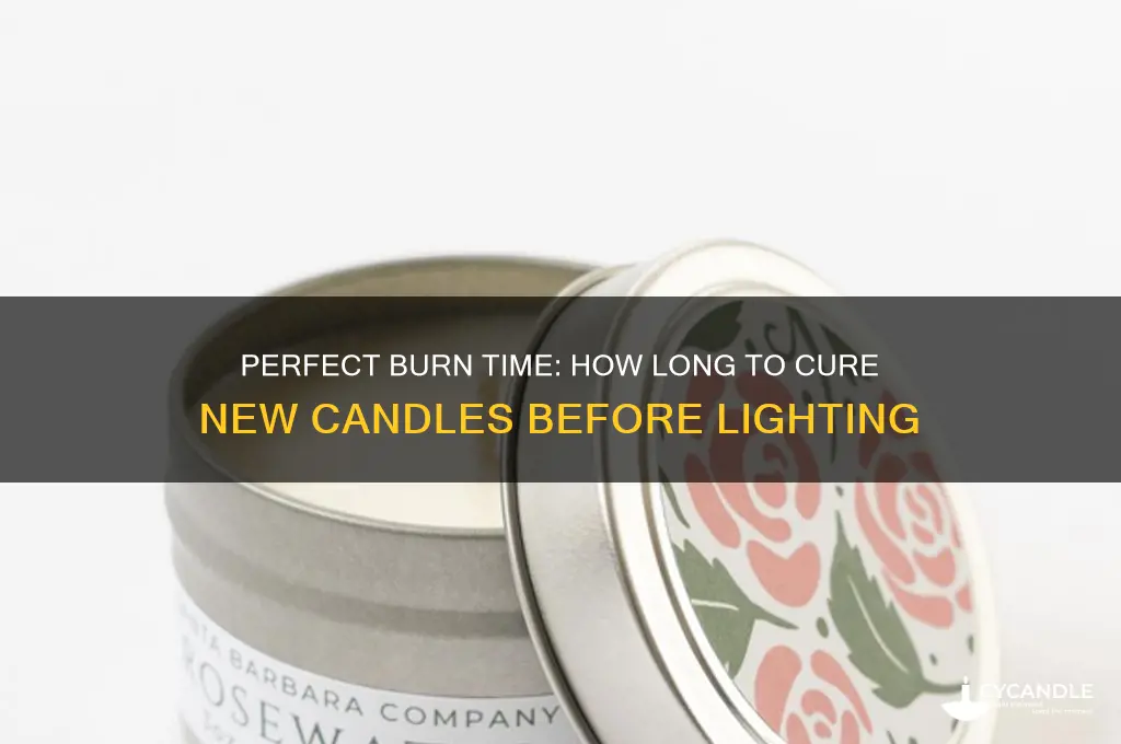 how long do i wait to burn new made candle