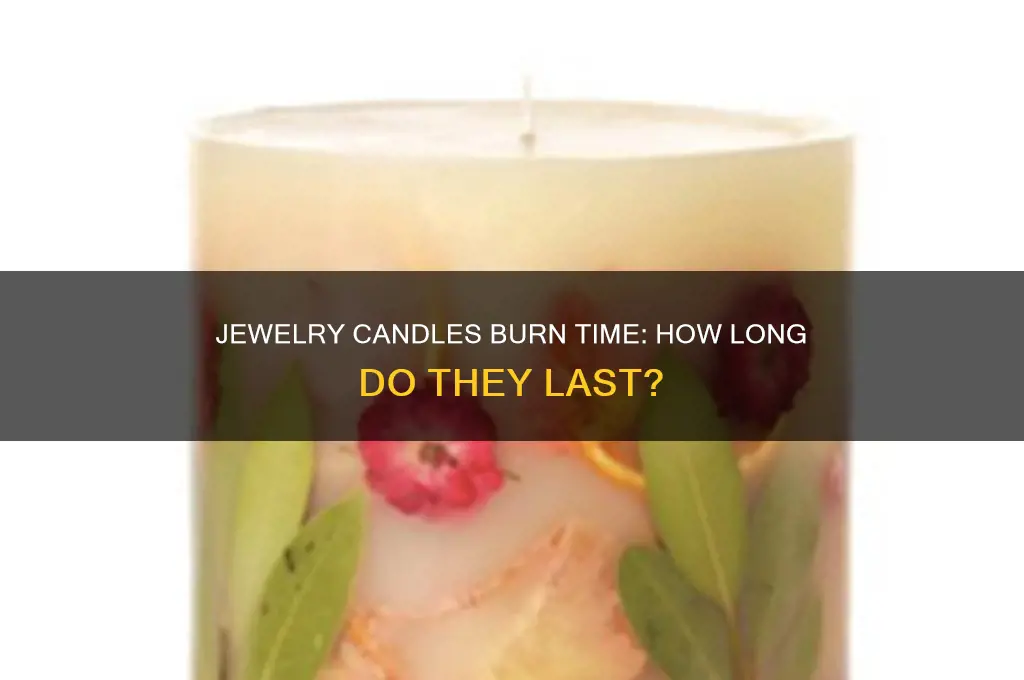 how long do jewelry in candles burn