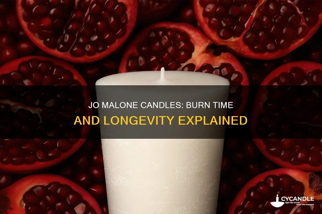 how long do jo malone candles burn for