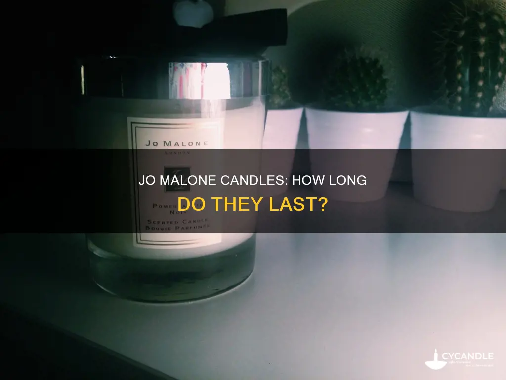 how long do jo malone candles last