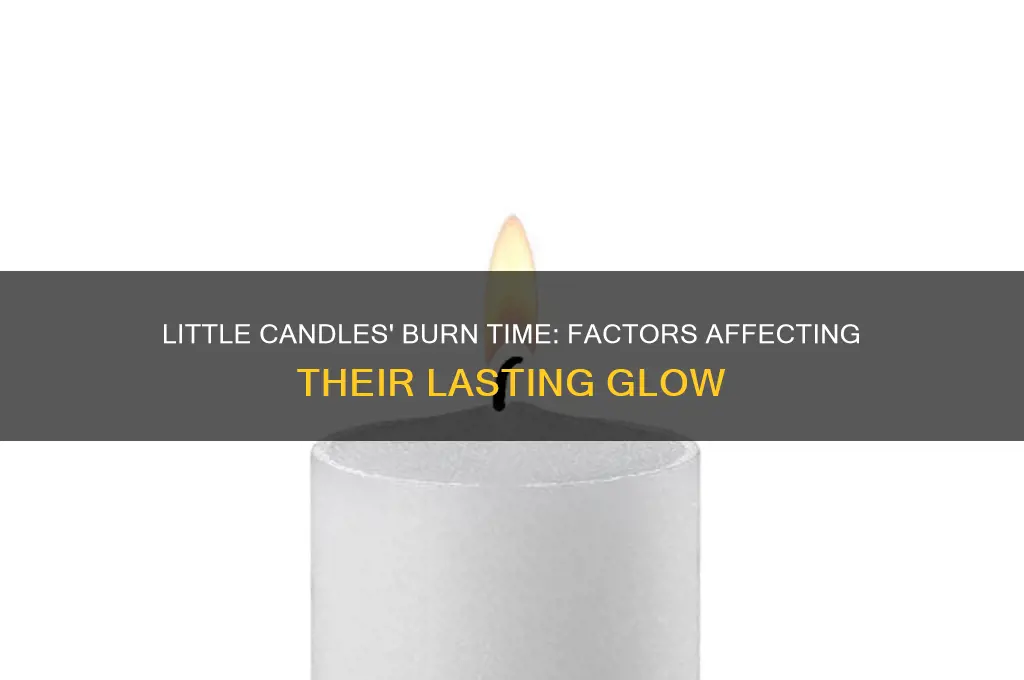 how long do little candles burn