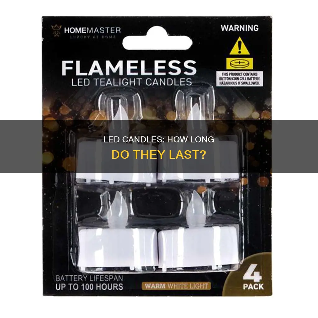 how long do living colors flameless led candles last