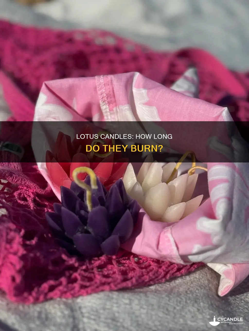 how long do lotus candles last