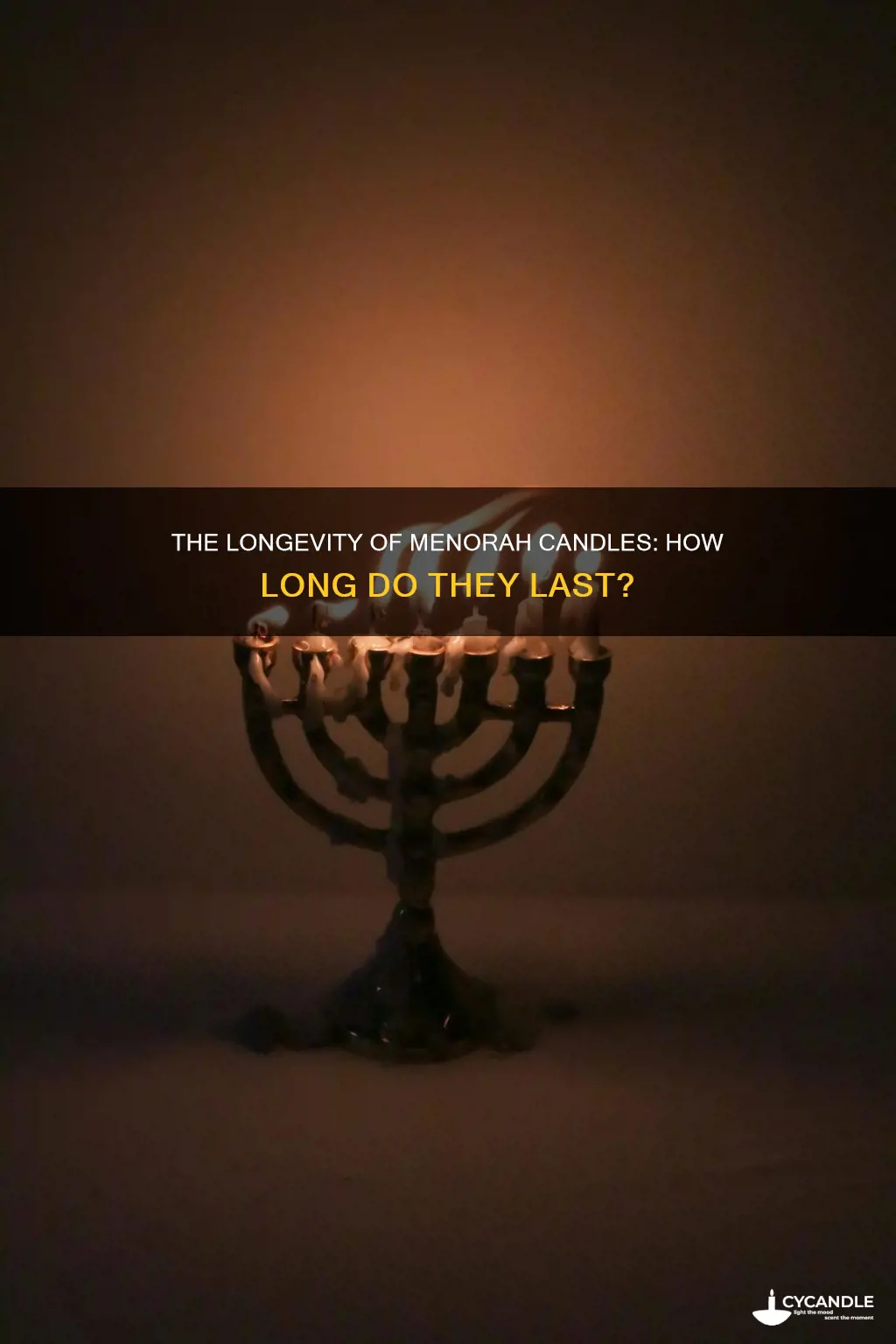 how long do menorah candles last