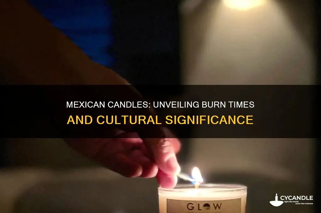 how long do mexican candles burn