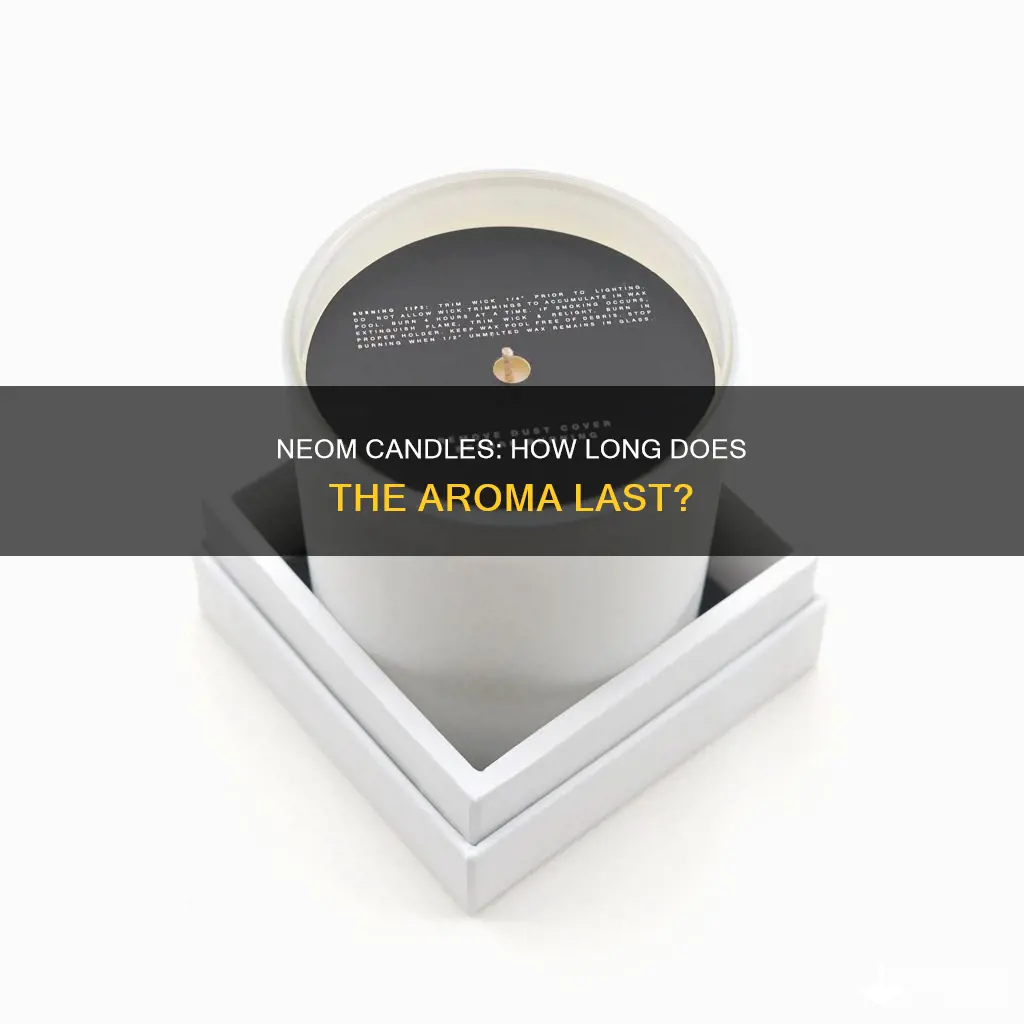 how long do neom candles last