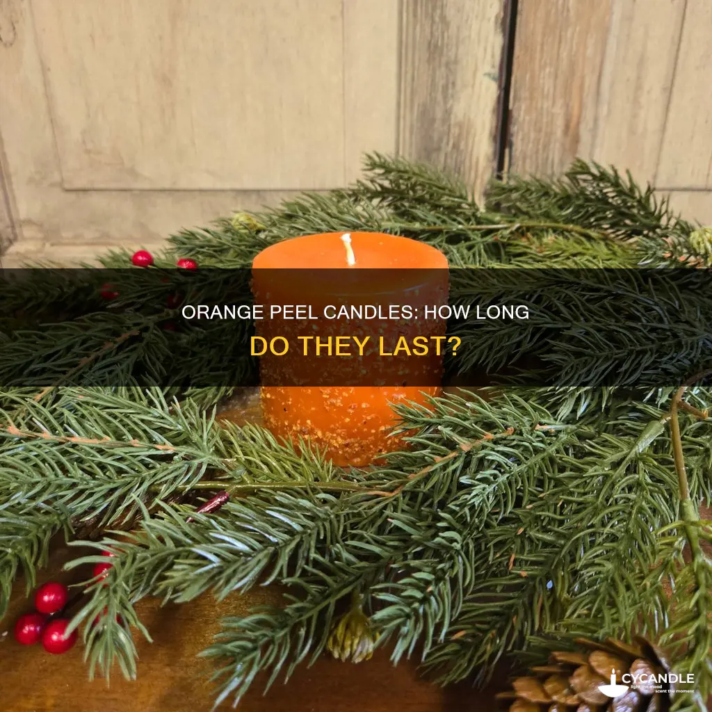 how long do orange peel candles last