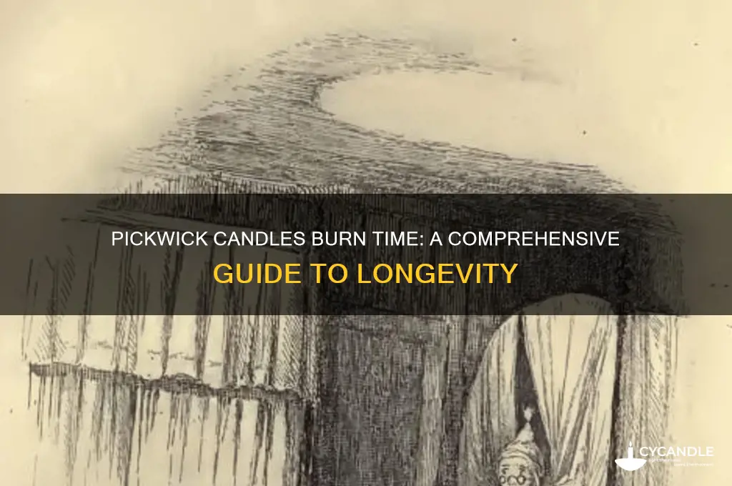 how long do pickwick candles burn