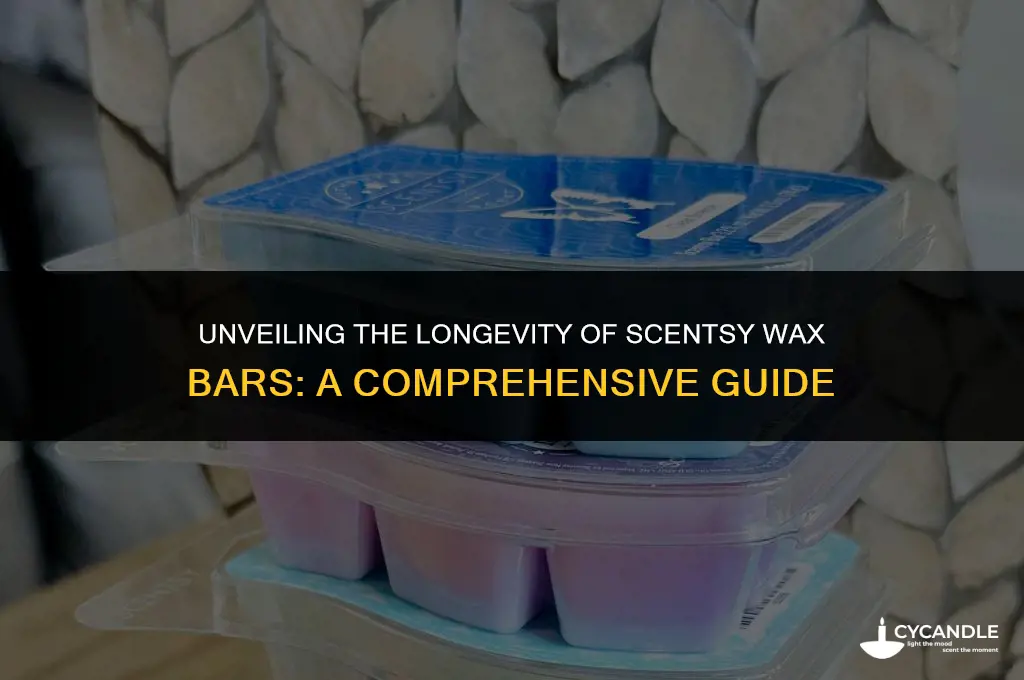 how long do scentsy wax bars last