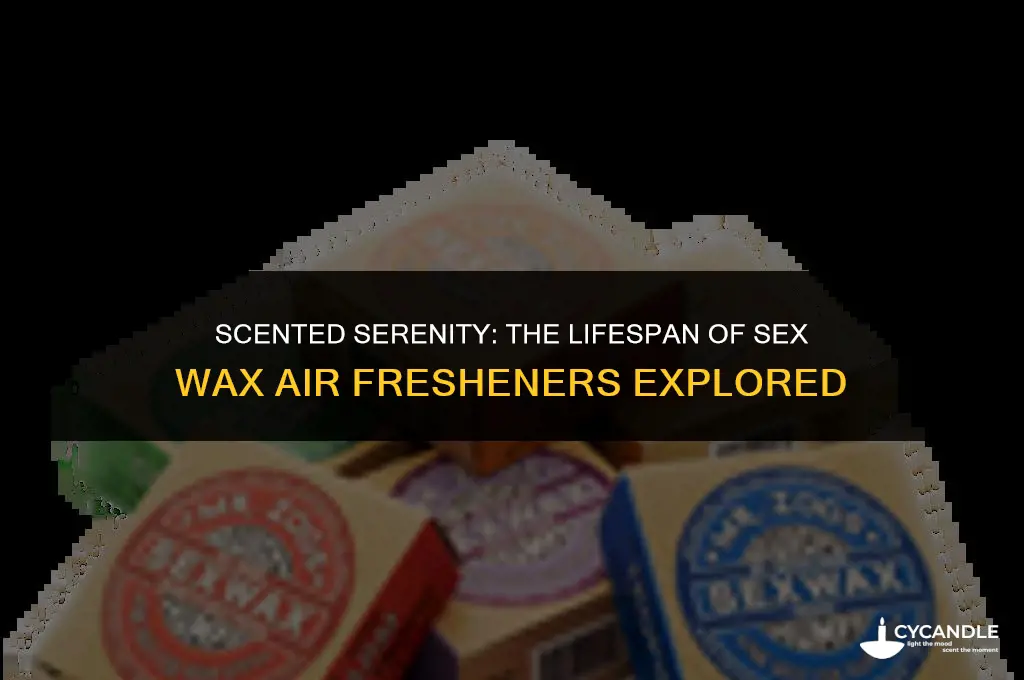 how long do sex wax air fresheners last