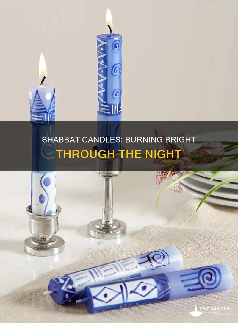 how long do shabbat candles need to last