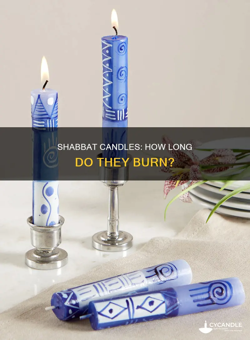 how long do shabbat candles stay lit