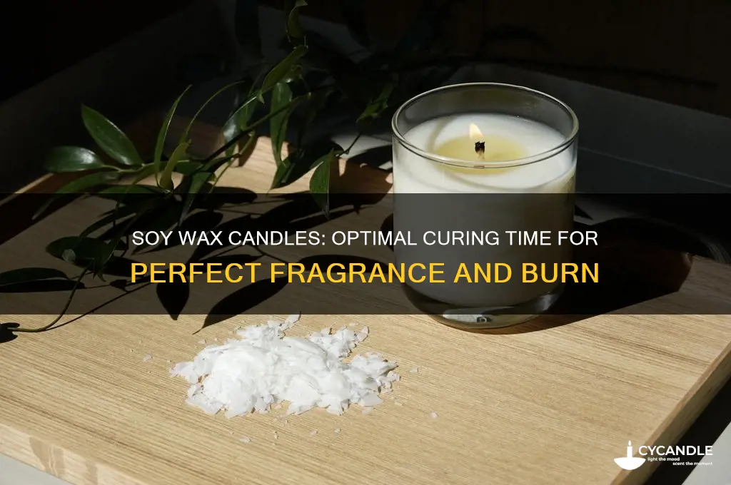 how long do soy wax candles need to cure