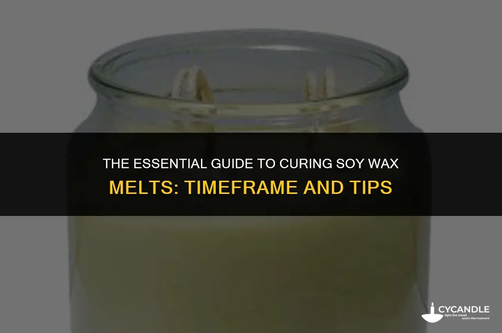 how long do soy wax melts need to cure