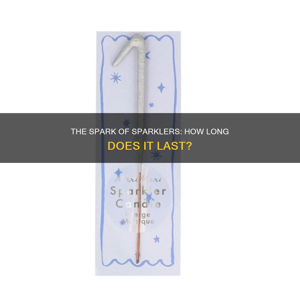 how long do sparkler candles last