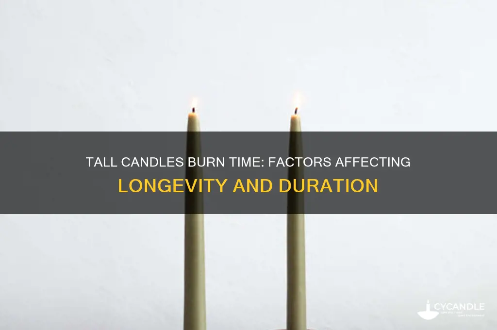 how long do tall candles burn