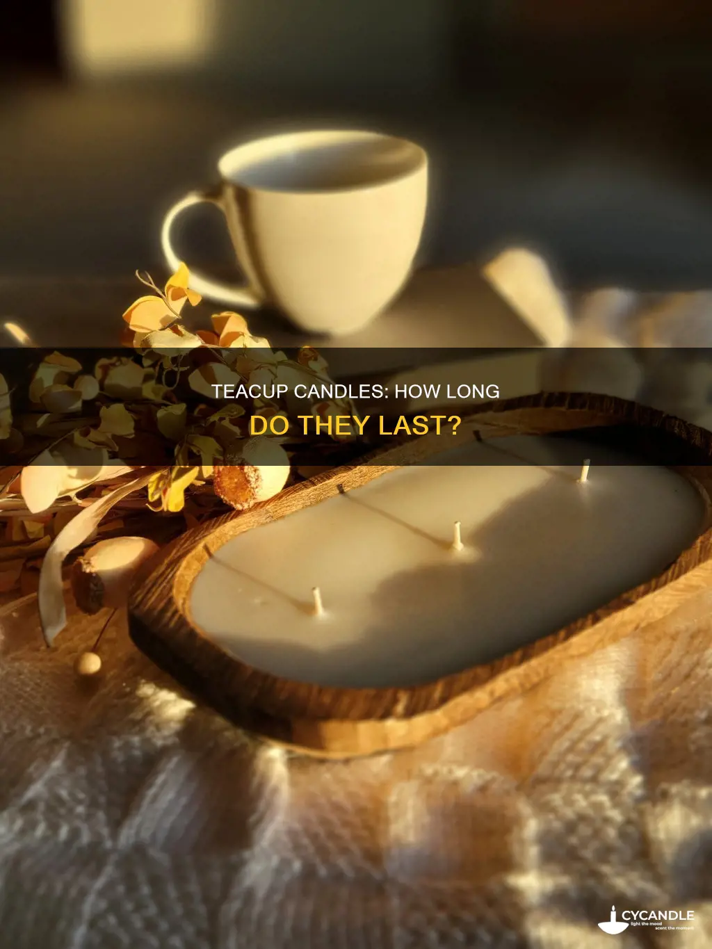 how long do teacup candles last