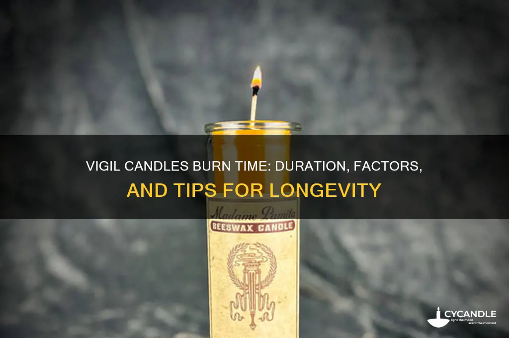 how long do vigil candles burn