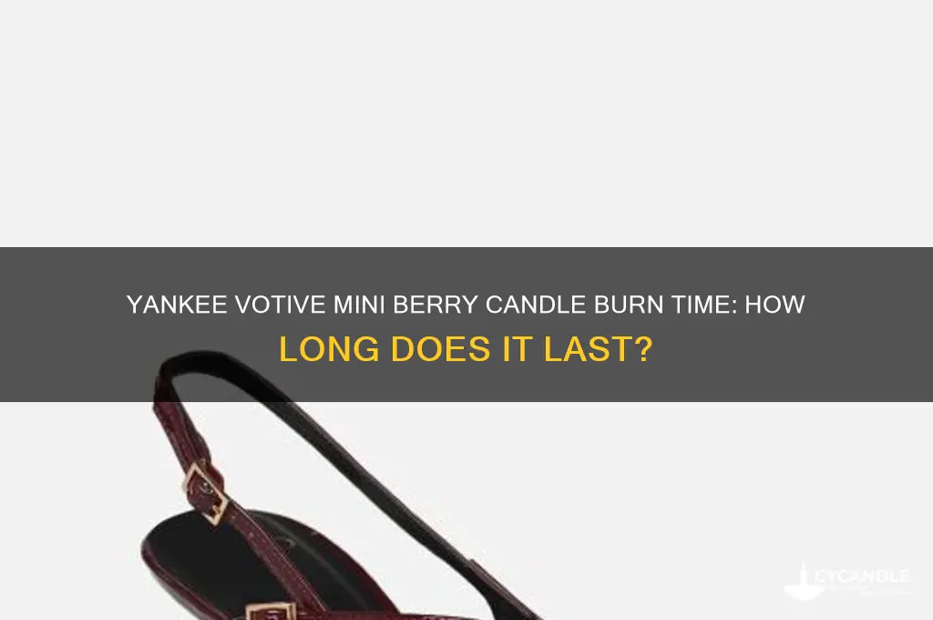 how long do votive mini berry candle last from yankee