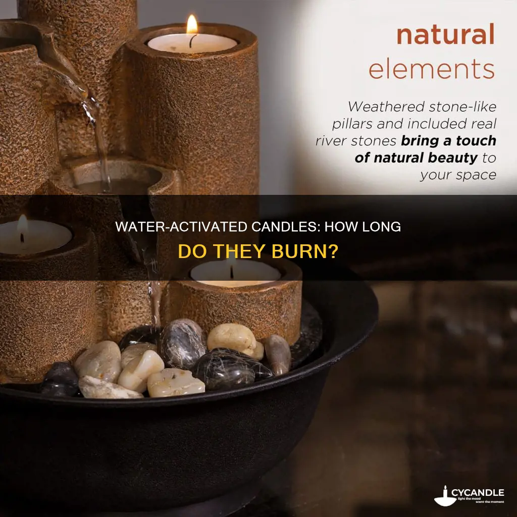 how long do water activated candles last