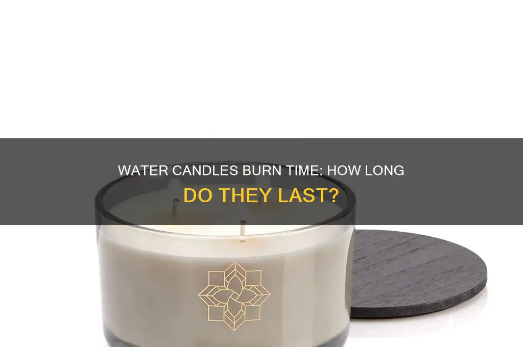 how long do water candles burn