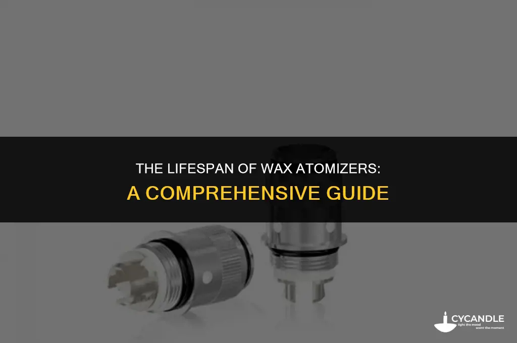 how long do wax atomizers last